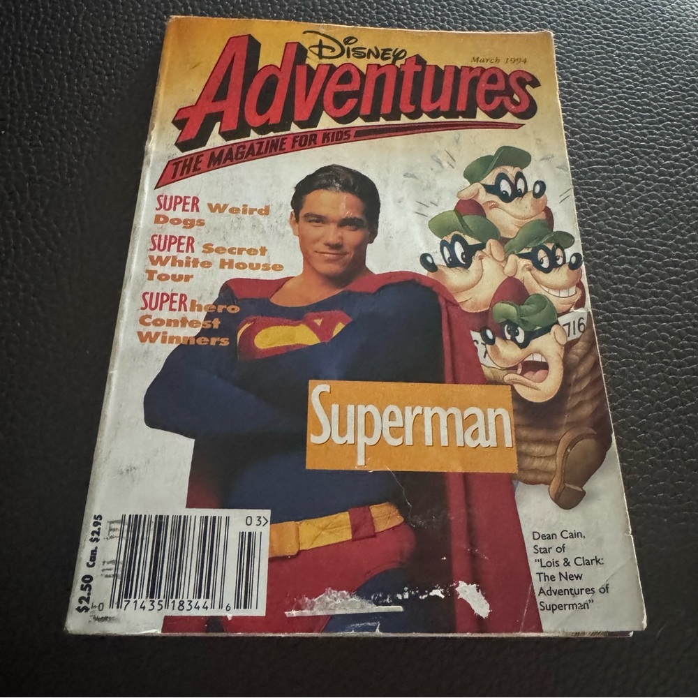Disney‎ Adventures Magazine March 1994 Vol 4 No 5 Superman Dean Cain Vintage